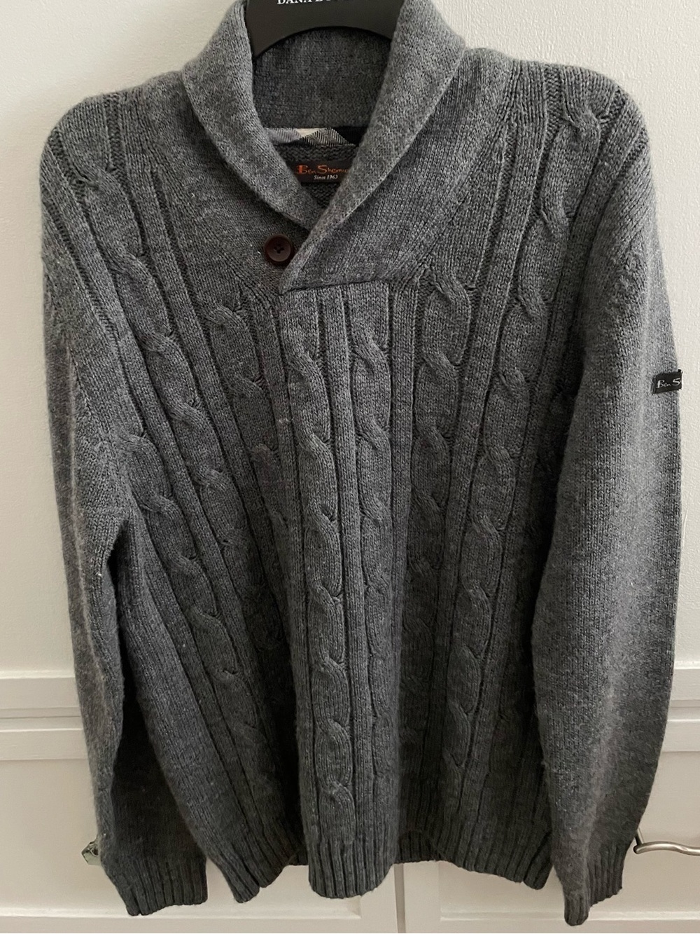 Ben Sherman Men's Gray Cable Knit Turtleneck Sweater Excellent Shape NWOT